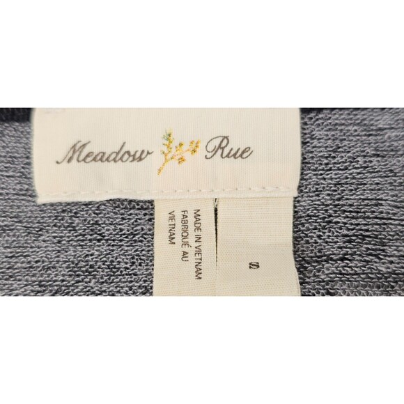 Anthropologie Meadow Rue Womens Cardigan Asymmetric Fairy Grunge Sweater Gray S - Picture 3 of 16